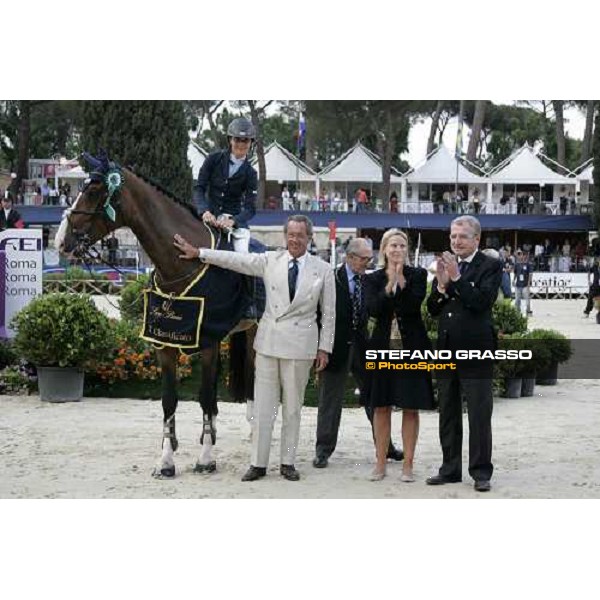 ROMA - Villa Borghese - 75¡ Piazza di Siena - giving prize of the Loro Piana Grand Prix- Jonella Ligresti, Sergio Loro Piana, on. Melandri, Piero D\'Inzeo and ing. Cesare Croce Rome, 27th may 2007 ph. Stefano Grasso