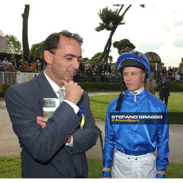 Martin Talty , manager of Dubai racing Club and Kieren Mc Evoy Premio Presidente della Repubblica Rome Capannelle 16th may 2004 ph. Stefano Grasso