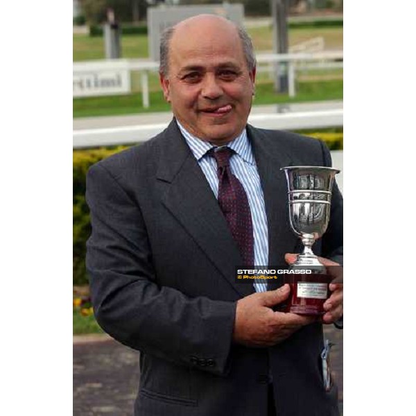 Vittorio Caruso, trainer of Altieri Premio Presidente della Repubblica Rome Capannelle 16th may 2004 ph. Stefano Grasso