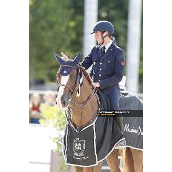 LGCT of Paris - Class 16 - Prize giving ceremony - Lorenzo De Luca on Halifax van het Kluizebos with the Massimo Dutti Eiffel Challenge - Paris , Champ de Mars - 2 July 2017 - ph.Stefano Grasso/LGCT