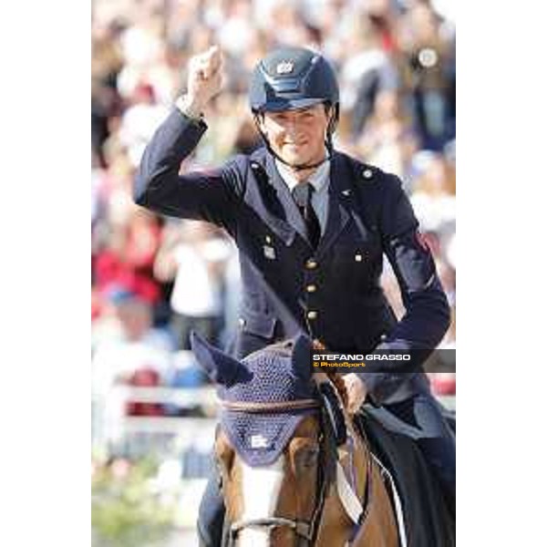 LGCT of Paris - Class 16 - Prize giving ceremony - Lorenzo De Luca on Halifax van het Kluizebos parade after winning Massimo Dutti Eiffel Challenge - Paris , Champ de Mars - 2 July 2017 - ph.Stefano Grasso/LGCT