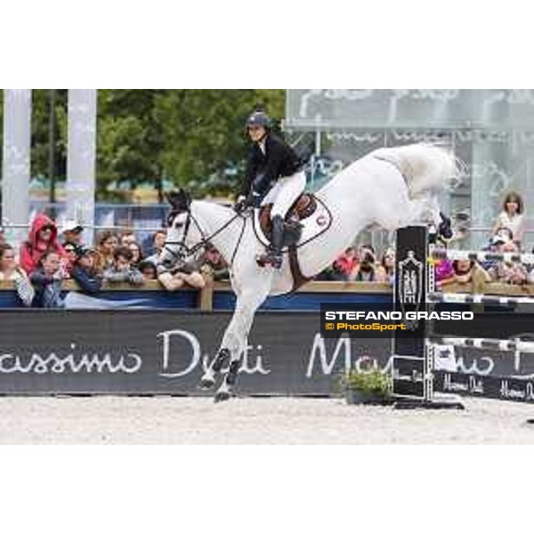 LGCT of Paris - Class 16 - Georgina Bloomberg on Manodie II H - Paris , Champ de Mars - 2 July 2017 - ph.Stefano Grasso/LGCT