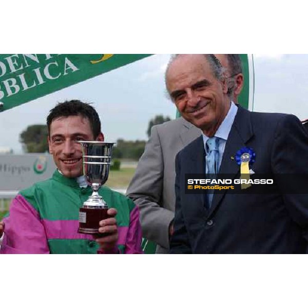 On.Pescante and MAriolino Esposito Premio Presidente della Repubblica Rome Capannelle 16th may 2004 ph. Stefano Grasso