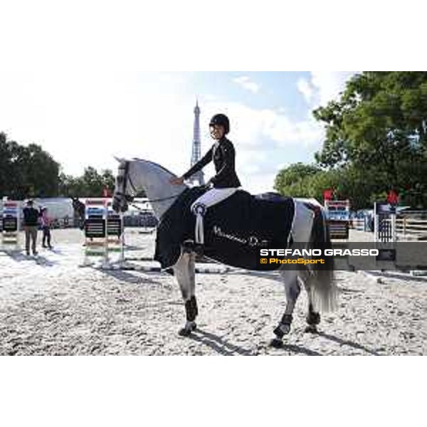 LGCT of Paris - Class 16 - Prize giving ceremony - Jessica Springsteen on Cynar V. - Paris , Champ de Mars - 2 July 2017 - ph.Stefano Grasso/LGCT