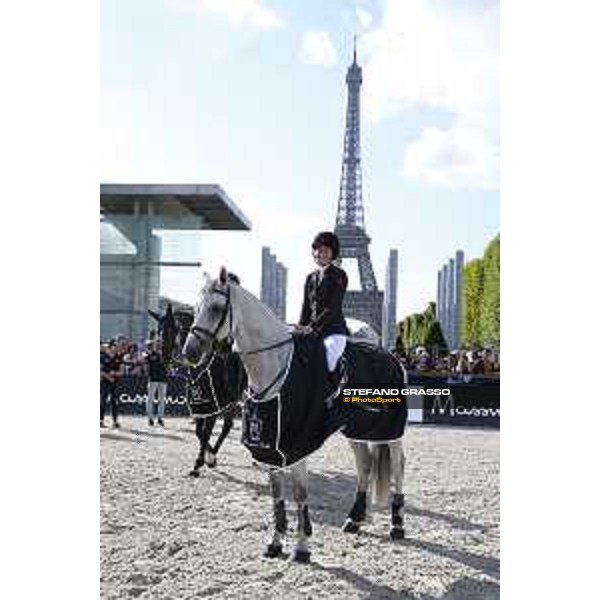 LGCT of Paris - Class 16 - Prize giving ceremony - Jessica Springsteen on Cynar V. - Paris , Champ de Mars - 2 July 2017 - ph.Stefano Grasso/LGCT