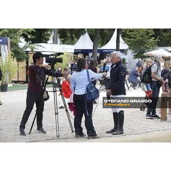 LGCT of Paris - Behind the scenes - Roger Yves Bost interviewed - Paris , Champ de Mars - 30 June 2017 - ph.Mario Grassia/LGCT