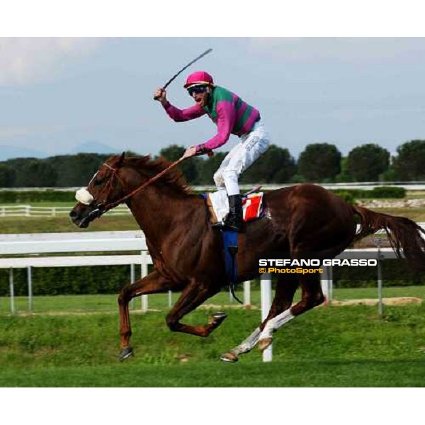 Mario Esposito on Altieri wins Premio Presidente della Repubblica Rome Capannelle 16th may 2004 ph. Stefano Grasso