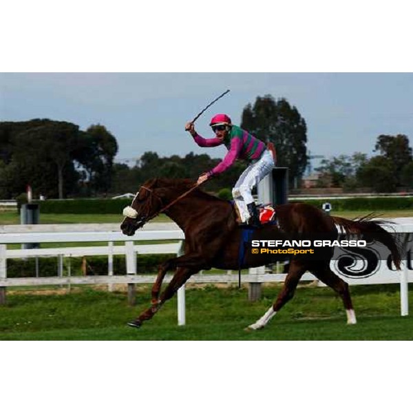 Mario Esposito on Altieri wins Premio Presidente della Repubblica Rome Capannelle 16th may 2004 ph. Stefano Grasso