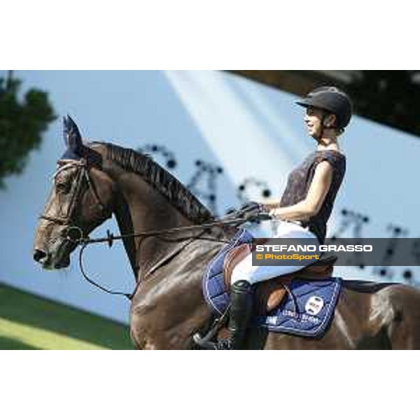 LGCT of Cascais - Warm up - Jane Richard Phlips on Dieudonne de Guldenboom - Cascais, - 6 July 2017 - ph.Stefano Grasso/LGCT