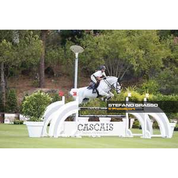 LGCT of Cascais - Warm up - Georgina Bloomberg on Caleno - Cascais, - 6 July 2017 - ph.Stefano Grasso/LGCT