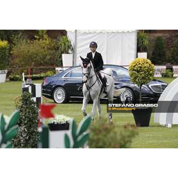 LGCT of Cascais - Class 1 - Georgina Bloomberg on Crown 5 - Cascais, - 7 July 2017 - ph.Stefano Grasso/LGCT