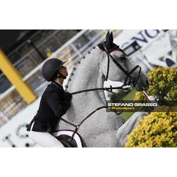 LGCT of Cascais - Class 1 - Georgina Bloomberg on Crown 5 - Cascais, - 7 July 2017 - ph.Stefano Grasso/LGCT