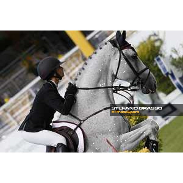 LGCT of Cascais - Class 1 - Georgina Bloomberg on Crown 5 - Cascais, - 7 July 2017 - ph.Stefano Grasso/LGCT
