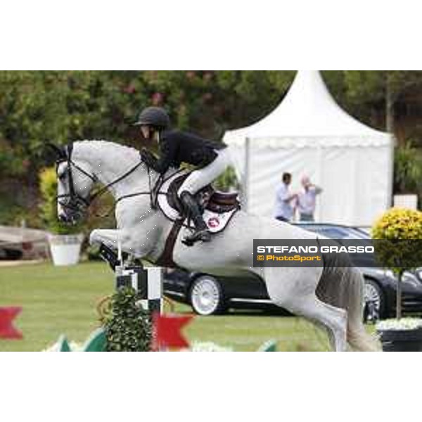 LGCT of Cascais - Class 1 - Georgina Bloomberg on Crown 5 - Cascais, - 7 July 2017 - ph.Stefano Grasso/LGCT