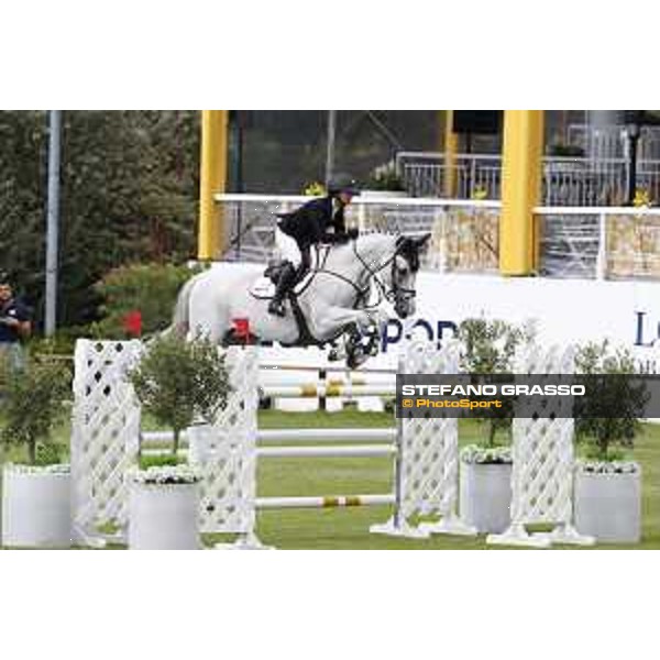 LGCT of Cascais - Class 1 - Georgina Bloomberg on Crown 5 - Cascais, - 7 July 2017 - ph.Stefano Grasso/LGCT