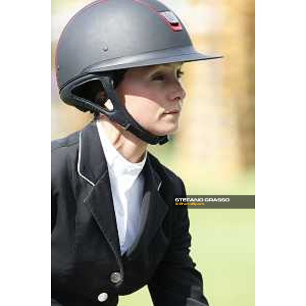 LGCT of Cascais - Class 1 - Georgina Bloomberg on Crown 5 - Cascais, - 7 July 2017 - ph.Stefano Grasso/LGCT