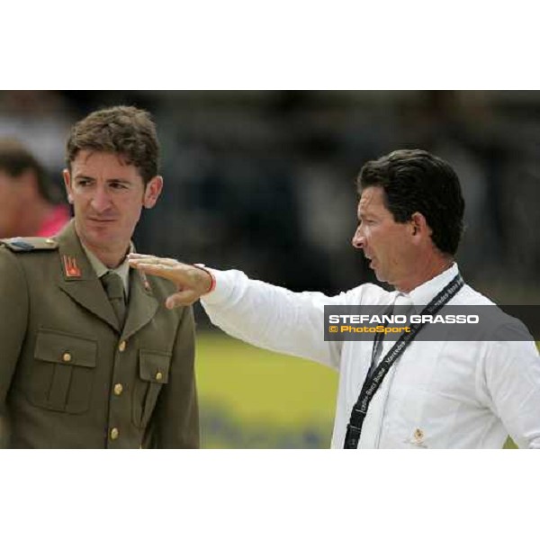 Filippo Moyersoen and Roberto Cristofoletti during Gran Premio Roma - Loro Piana at 75.¡ Csio Piazza di Siena Rome, 27th may 2007 ph. Stefano Grasso