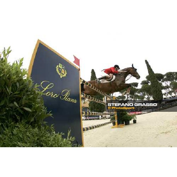 Richard Spooner on Cristallo 2nd classified in the Gran Premio Roma - Loro Piana at 75.¡ Csio Piazza di Siena Rome, 27th may 2007 ph. Stefano Grasso
