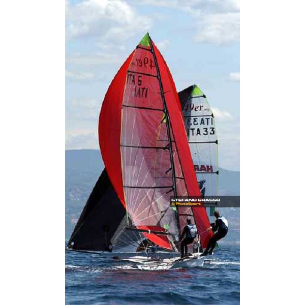 \'49 ers crossing during 2nd regatta Triest, may 22 2003-ph.Stefano Grasso\' 