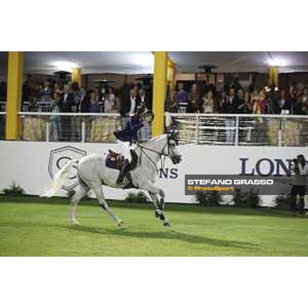 LGCT of Cascais - Class 2 - Martin Fuchs on Clooney 51parades after winning the class - Cascais, - 7 July 2017 - ph.Stefano Grasso/LGCT