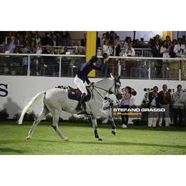 LGCT of Cascais - Class 2 - Martin Fuchs on Clooney 51parades after winning the class - Cascais, - 7 July 2017 - ph.Stefano Grasso/LGCT