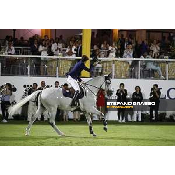LGCT of Cascais - Class 2 - Martin Fuchs on Clooney 51parades after winning the class - Cascais, - 7 July 2017 - ph.Stefano Grasso/LGCT