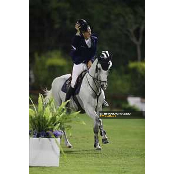 LGCT of Cascais - Class 2 - Martin Fuchs on Clooney 51parades after winning the class - Cascais, - 7 July 2017 - ph.Stefano Grasso/LGCT