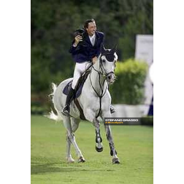LGCT of Cascais - Class 2 - Martin Fuchs on Clooney 51parades after winning the class - Cascais, - 7 July 2017 - ph.Stefano Grasso/LGCT