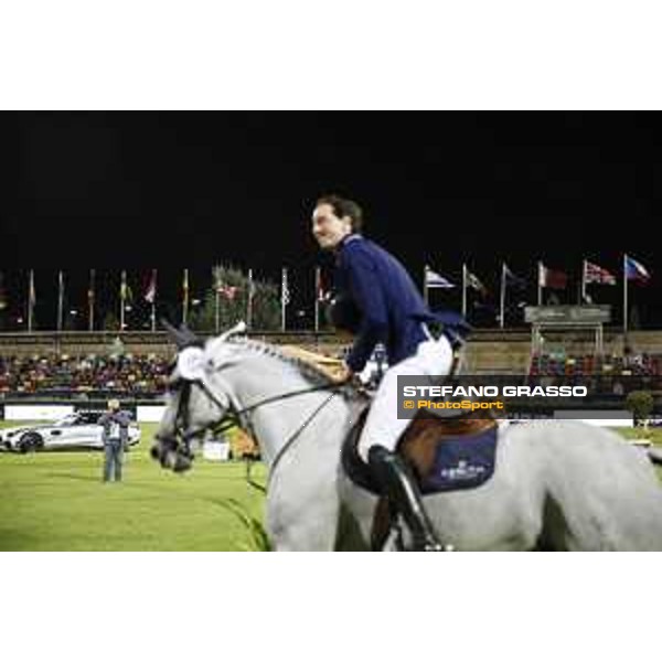 LGCT of Cascais - Class 2 - Martin Fuchs on Clooney 51parades after winning the class - Cascais, - 7 July 2017 - ph.Stefano Grasso/LGCT