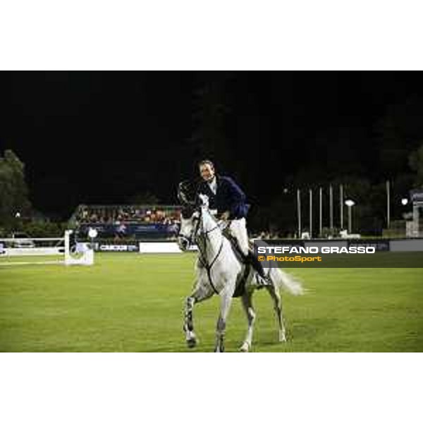 LGCT of Cascais - Class 2 - Martin Fuchs on Clooney 51parades after winning the class - Cascais, - 7 July 2017 - ph.Stefano Grasso/LGCT