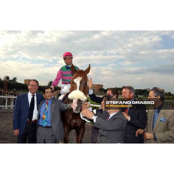 team photo for Altieri Premio Presidente della Repubblica Rome Capannelle 16th may 2004 ph. Stefano Grasso