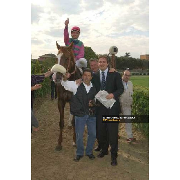 triumph of Altieri and mr. Luciani Premio Presidente della Repubblica Rome Capannelle 16th may 2004 ph. Stefano Grasso