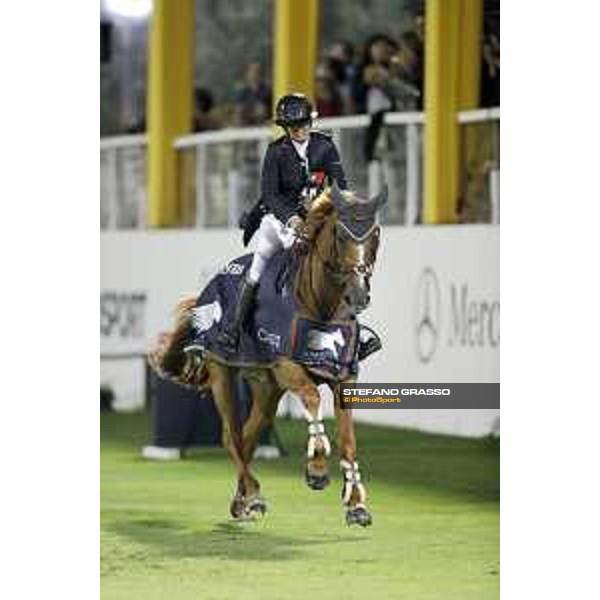 LGCT of Cascais - Grand Prix - Danielle Goldstein on Lizziemary parades after winning the LGCT grand Prix of Cascais - Cascais, - 8 July 2017 - ph.Stefano Grasso/LGCT