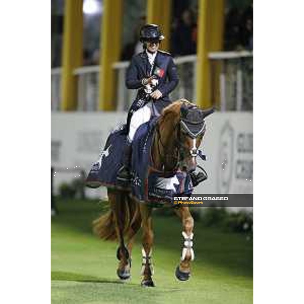 LGCT of Cascais - Grand Prix - Danielle Goldstein on Lizziemary parades after winning the LGCT grand Prix of Cascais - Cascais, - 8 July 2017 - ph.Stefano Grasso/LGCT