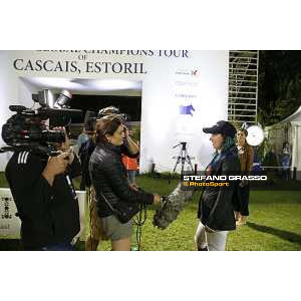 LGCT of Cascais - Grand Prix - Danielle Goldstein interviewed by LGCT TV crew - Cascais, - 8 July 2017 - ph.Stefano Grasso/LGCT