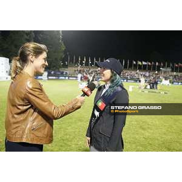 LGCT of Cascais - Grand Prix - Danielle Goldstein interviewed by LGCT TV crew - Cascais, - 8 July 2017 - ph.Stefano Grasso/LGCT