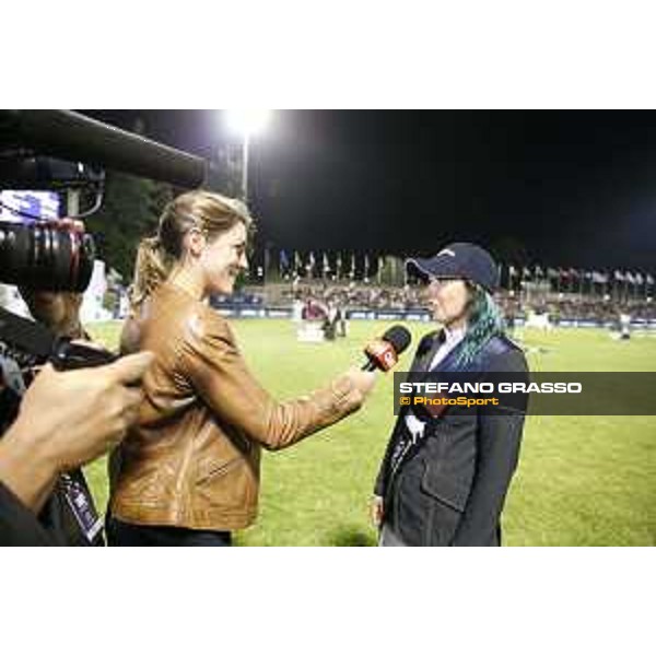 LGCT of Cascais - Grand Prix - Danielle Goldstein interviewed by LGCT TV crew - Cascais, - 8 July 2017 - ph.Stefano Grasso/LGCT