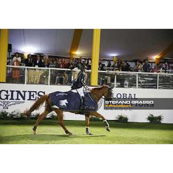 LGCT of Cascais - Grand Prix - Danielle Goldstein on Lizziemary parades after winning the LGCT grand Prix of Cascais - Cascais, - 8 July 2017 - ph.Stefano Grasso/LGCT