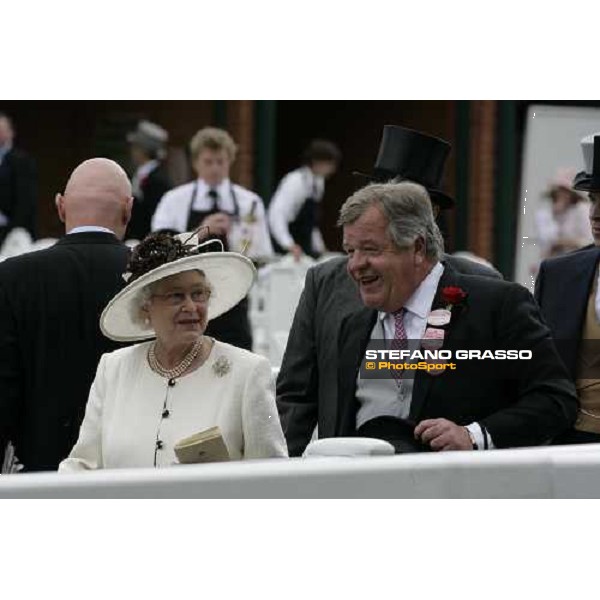 The Queen and Sir Michael Stoute Ascot, Royal Ascot 3rd day, 21st june 2007 ph. Stefano Grasso
