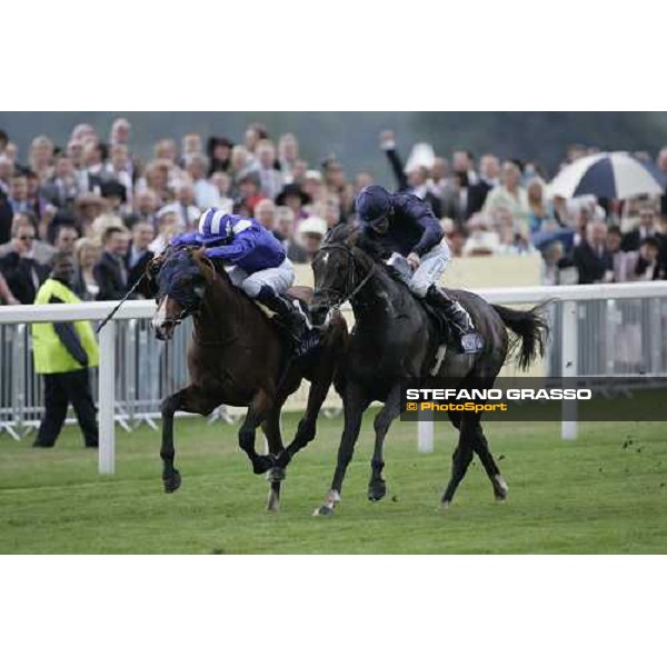 Richard Hills on Maraahel wins the HArdwicke Stakes beating Mick Kinane on Scorpion Ascot, Royal Ascot, 5th day 23rd june 2007 ph. Stefano Grasso