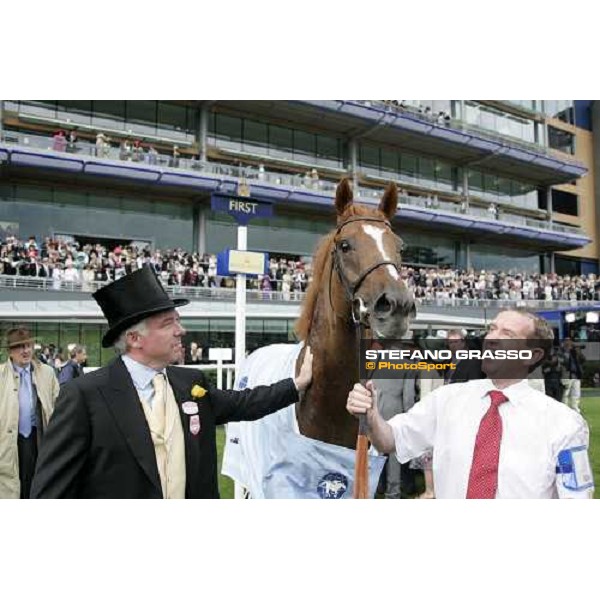 trainer Jeremy Noseda with Soldier\'s Tale after winning the Golden Jubilee Stakes Ascot, Royal Ascot, 5th day 23rd june 2007 ph. Stefano Grasso