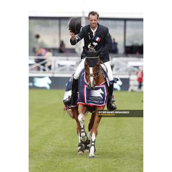 LGCT of Chantilly - Grand Prix - Harrie Smolders on Emerald NOP parades after winning the LGCT Grand Prix of Chantilly Chantilly,15th july 2017 ph.Stefano Grasso/LGCT