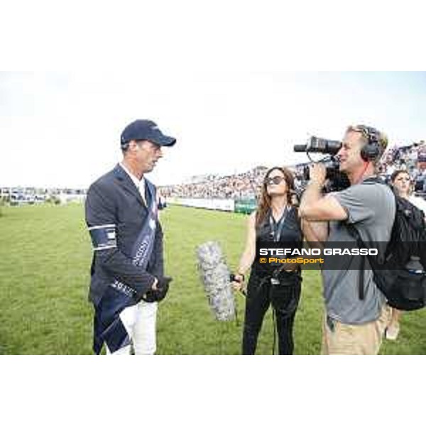 LGCT of Chantilly - Grand Prix - Harrie Smolders interviewed by the LGCT TV crew Chantilly,15th july 2017 ph.Stefano Grasso/LGCT