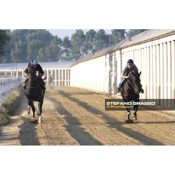 Daniele Camuffo (right) during a training session Istanbul, 5th july 2007 ph. Stefano Grasso