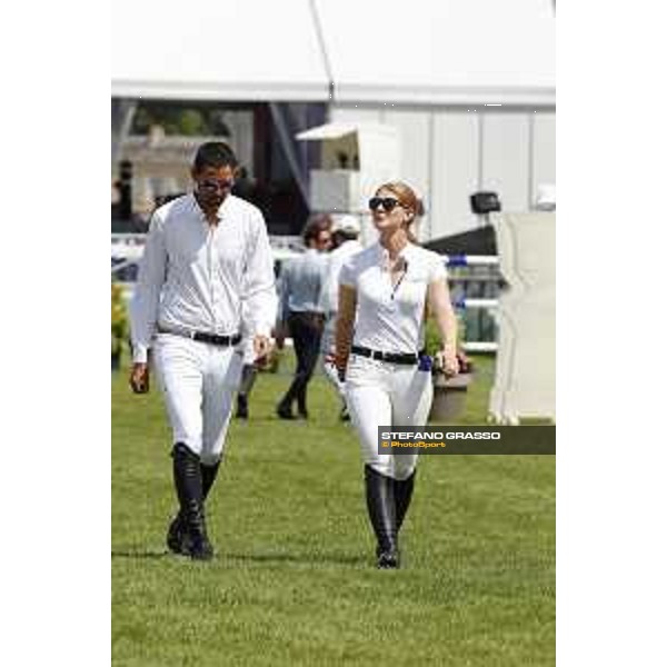 LGCT of Chantilly - Course walking - Nayel Nassar and Jennifer Gates - Chantilly, - 16 July 2017 - ph.Mario Grassia/LGCT