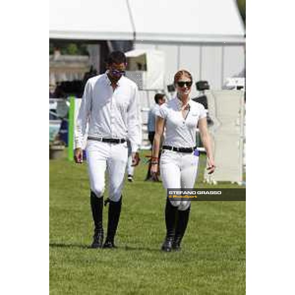 LGCT of Chantilly - Course walking - Nayel Nassar and Jennifer Gates - Chantilly, - 16 July 2017 - ph.Mario Grassia/LGCT
