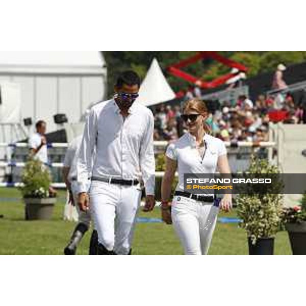 LGCT of Chantilly - Course walking - Nayel Nassar and Jennifer Gates - Chantilly, - 16 July 2017 - ph.Mario Grassia/LGCT