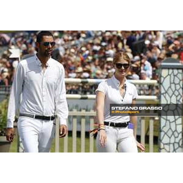 LGCT of Chantilly - Course walking - Nayel Nassar and Jennifer Gates - Chantilly, - 16 July 2017 - ph.Mario Grassia/LGCT