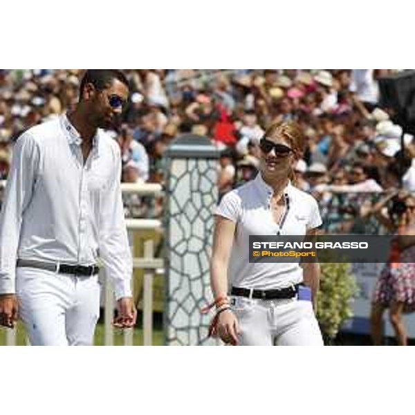 LGCT of Chantilly - Course walking - Nayel Nassar and Jennifer Gates - Chantilly, - 16 July 2017 - ph.Mario Grassia/LGCT