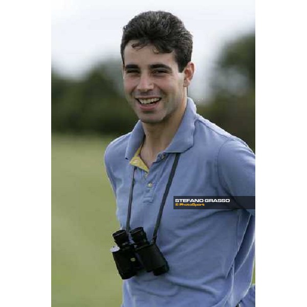 trainer Marco Botti pictured during a training session at the Rowley mile. Newmarket, 14th july 2007 ph. Stefano Grasso